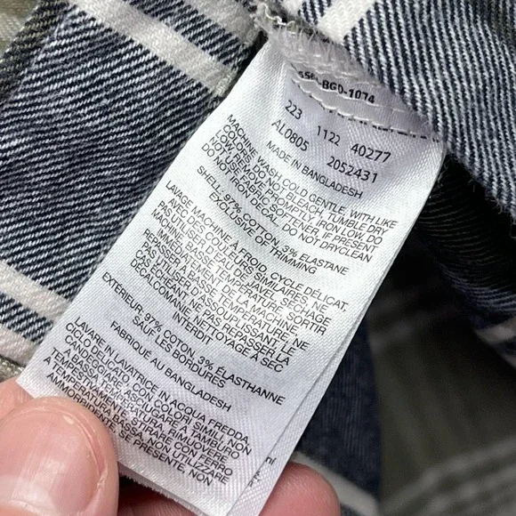 Columbia Shirt Womens Small Green Plaid Flannel Button Up Long Sleeve Top - Picture 5 of 8